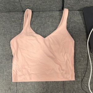 lululemon size 4 light pink align tank